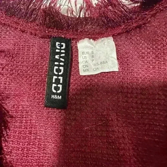 H & M‎ Divided eyelash fringe cardigan jacket - Size Small - Picture 2 of 5